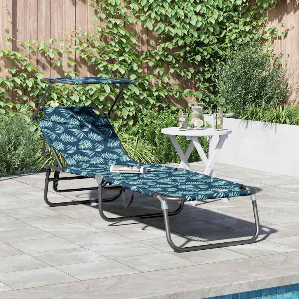 NEAGLEN Folding Sun Lounger Folding Multicolour 190x57x81 cm Oxford - Charlotte Dunes