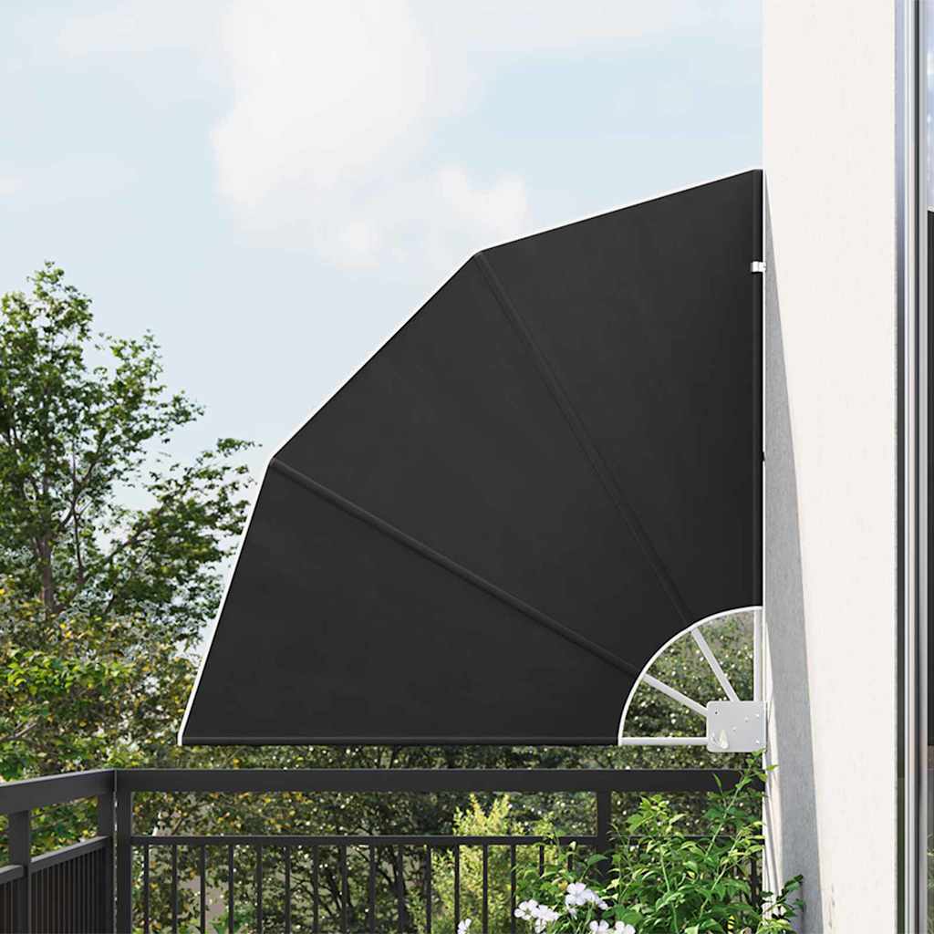 SELBRO Balcony Privacy Screen Anthracite 115x115 cm Polyester - Charlotte Dunes