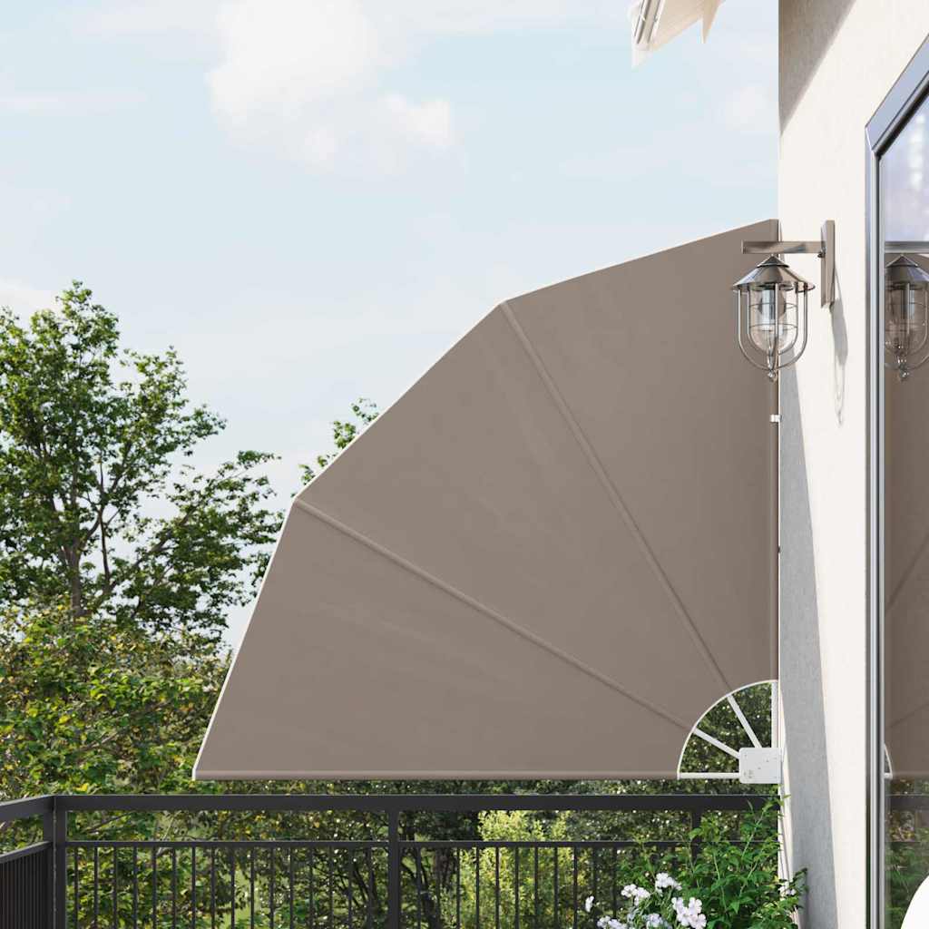 SELBRO Balcony Privacy Screen Taupe 140x140 cm Polyester - Charlotte Dunes