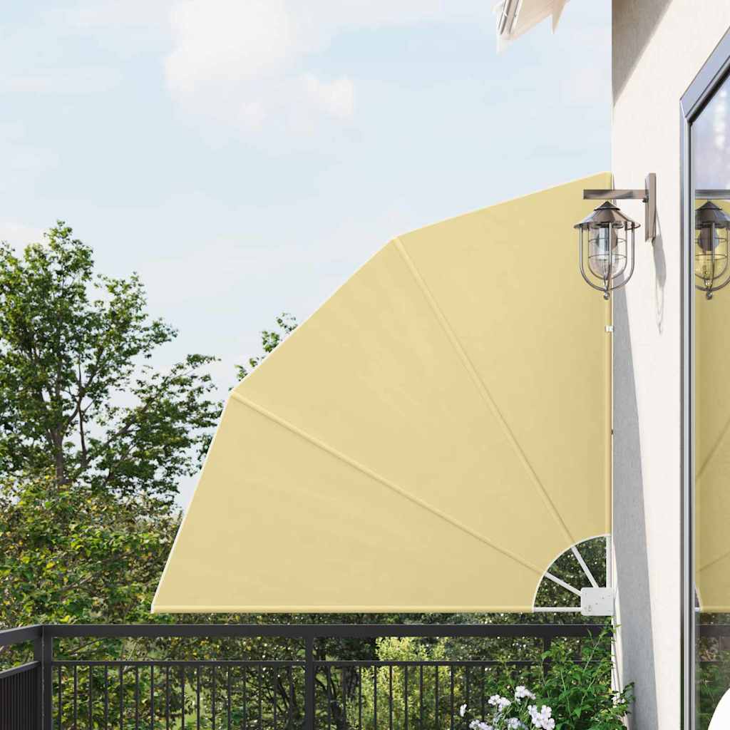 SELBRO Balcony Privacy Screen Sand 140x140 cm Polyester - Design Hut