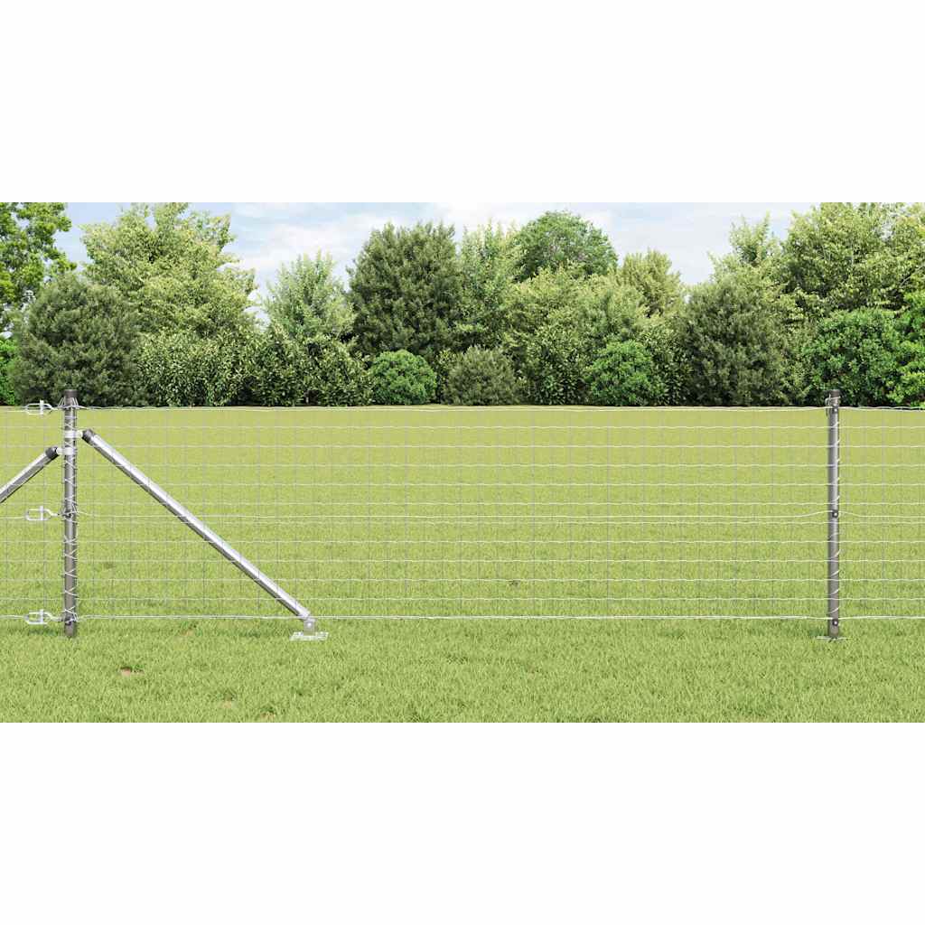 Fence Posts with Spike 13 pcs Diameter 32 mm 60 cm Galvanised Steel - Merlin Deals