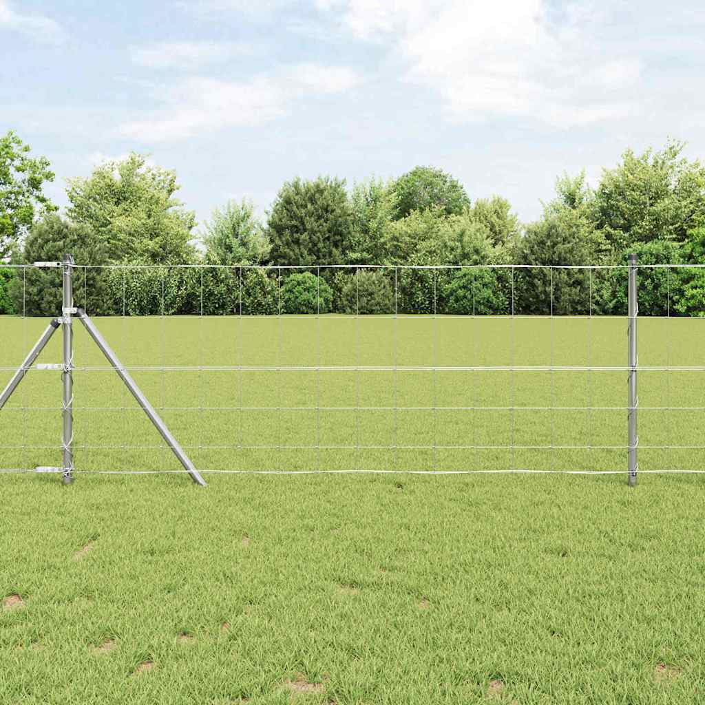 Field Fence 0.8x50 m Galvanised Steel - Design Hut