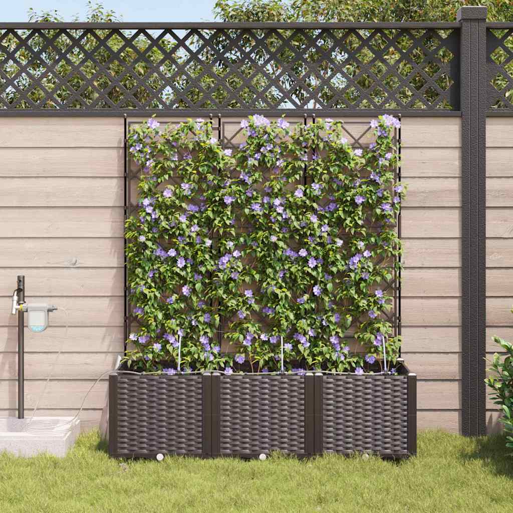 LIHRIDG Garden Planter 3 pcs Steel - Brown - Design Hut