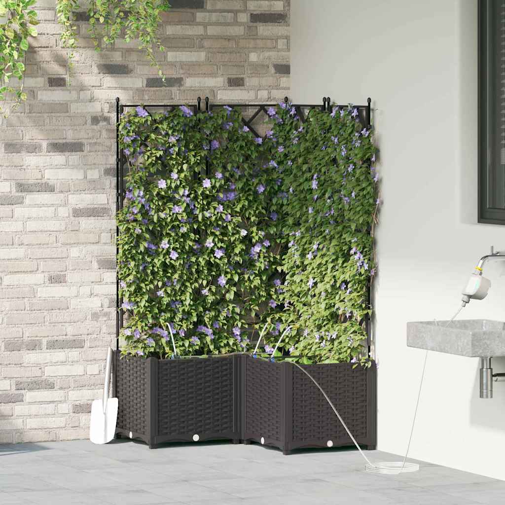 LIHRIDG Garden Planter 3 pcs Steel - Black - Design Hut