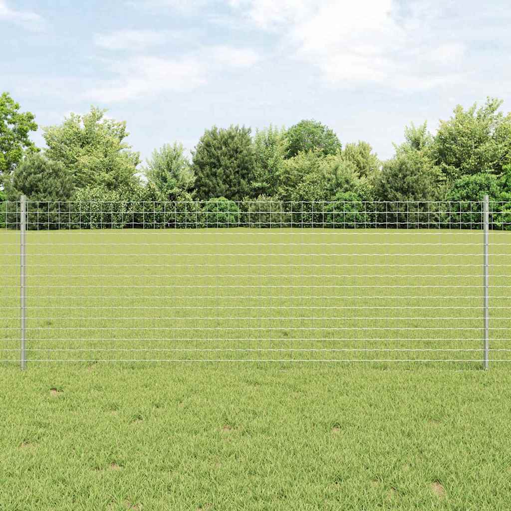 Fence Posts 11 pcs U-Channel 80 cm Galvanized Steel - Millennium Furniture