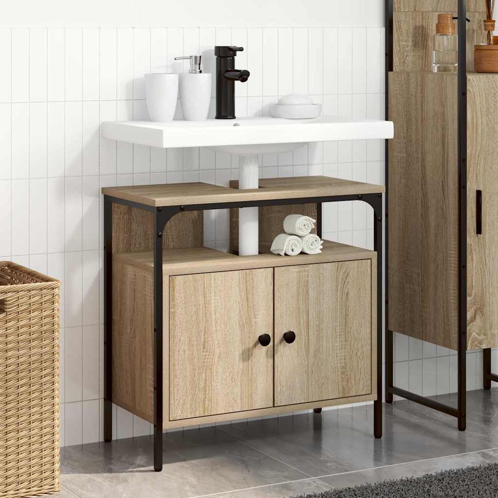 Wall-Mounted Vanity Light Oak Engineered wood 60 x 30 x 60 cm - Discount Dealers