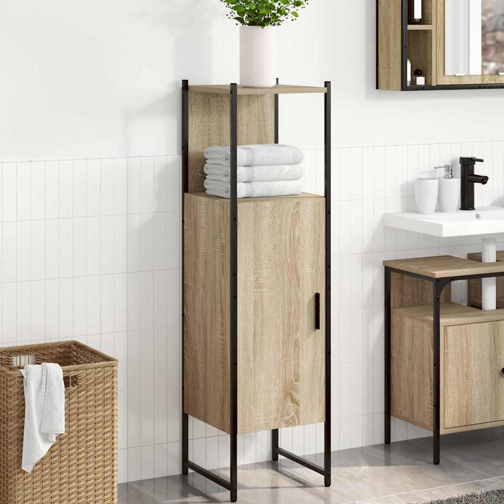 Tall Pantry Cabinet Light Oak Engineered wood 33 x 33 x 120.5 cm - All Things Good