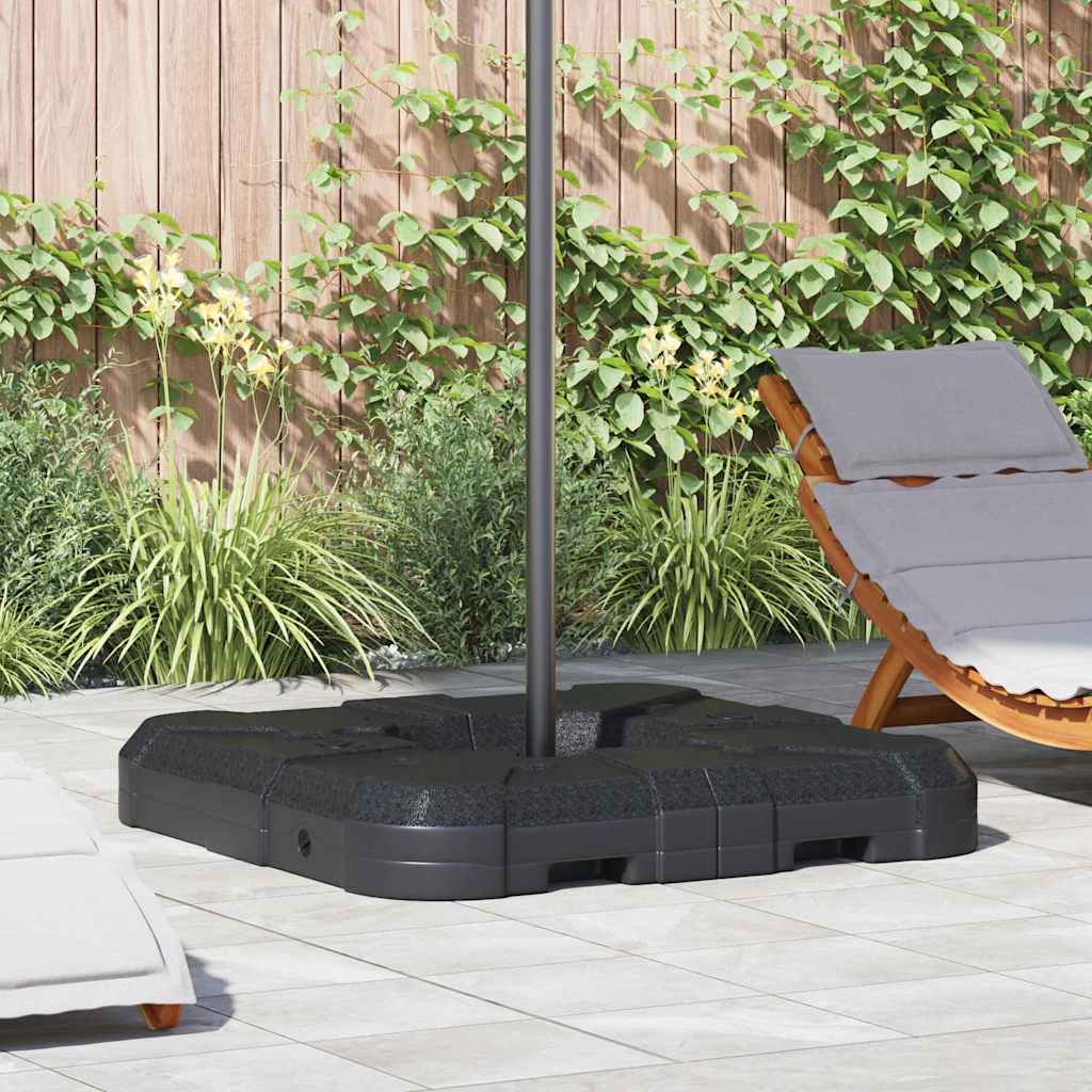 VAVCOVE Cantilever Umbrella Base 88.5x88.5x12 cm - Black - Charlotte Dunes