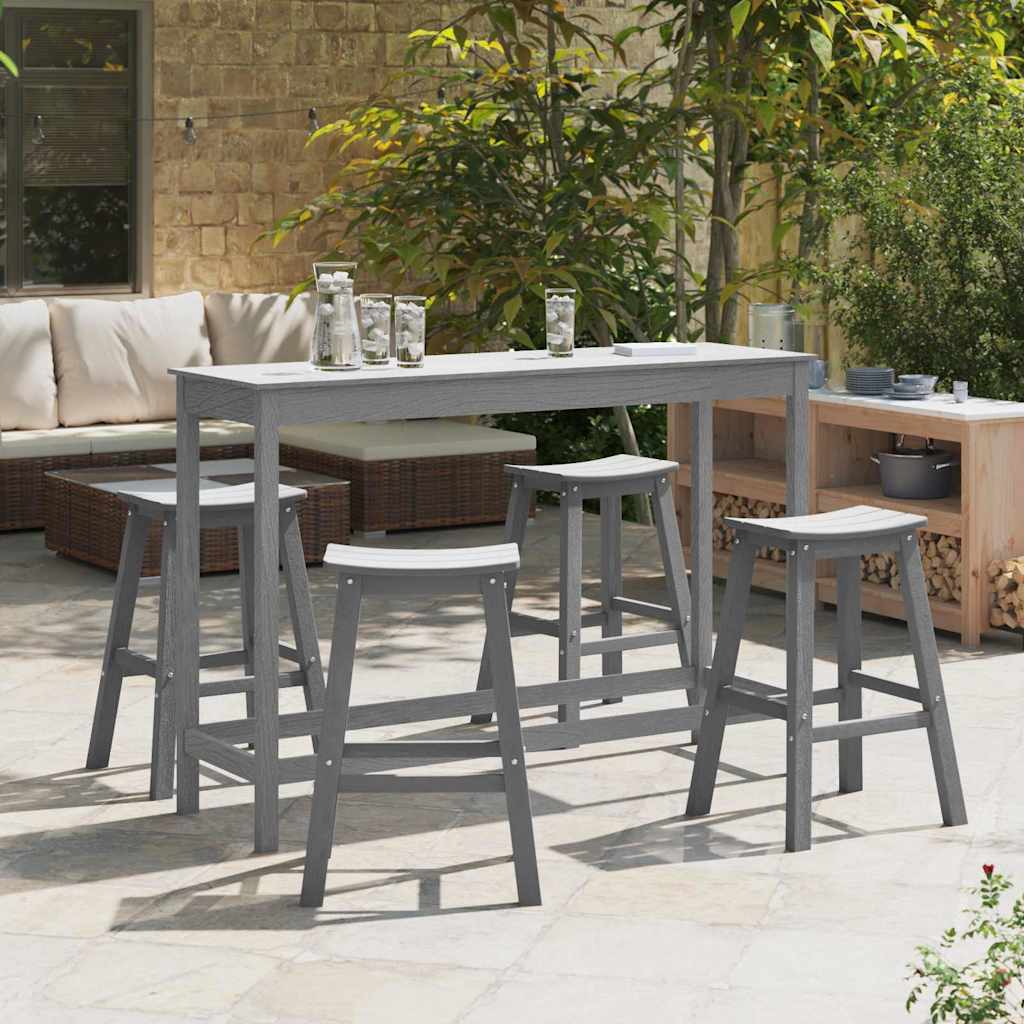 TITHAL Garden Bar Set 4 pcs Light HDPE - Grey - Charlotte Dunes
