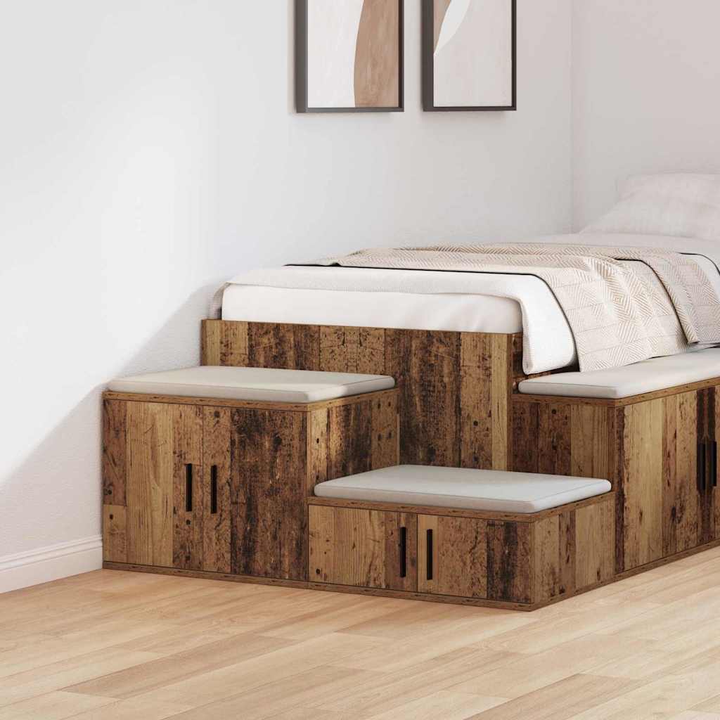 Storage Cabinet Old Wood 118x41x40 cm Engineered Wood - Unbeatable Bargains