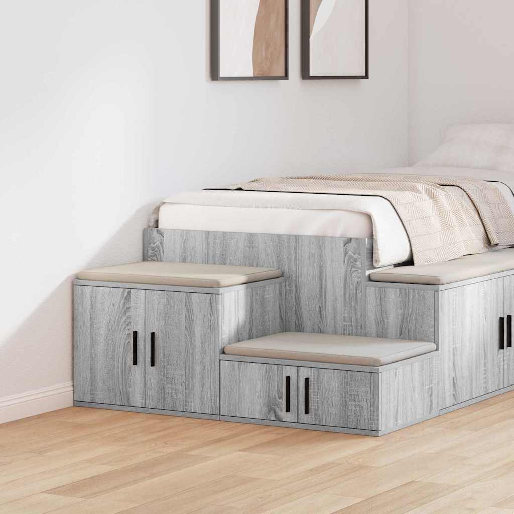 Storage Cabinet Grey Sonoma 108x41x40 cm Engineered Wood - Style and Chic