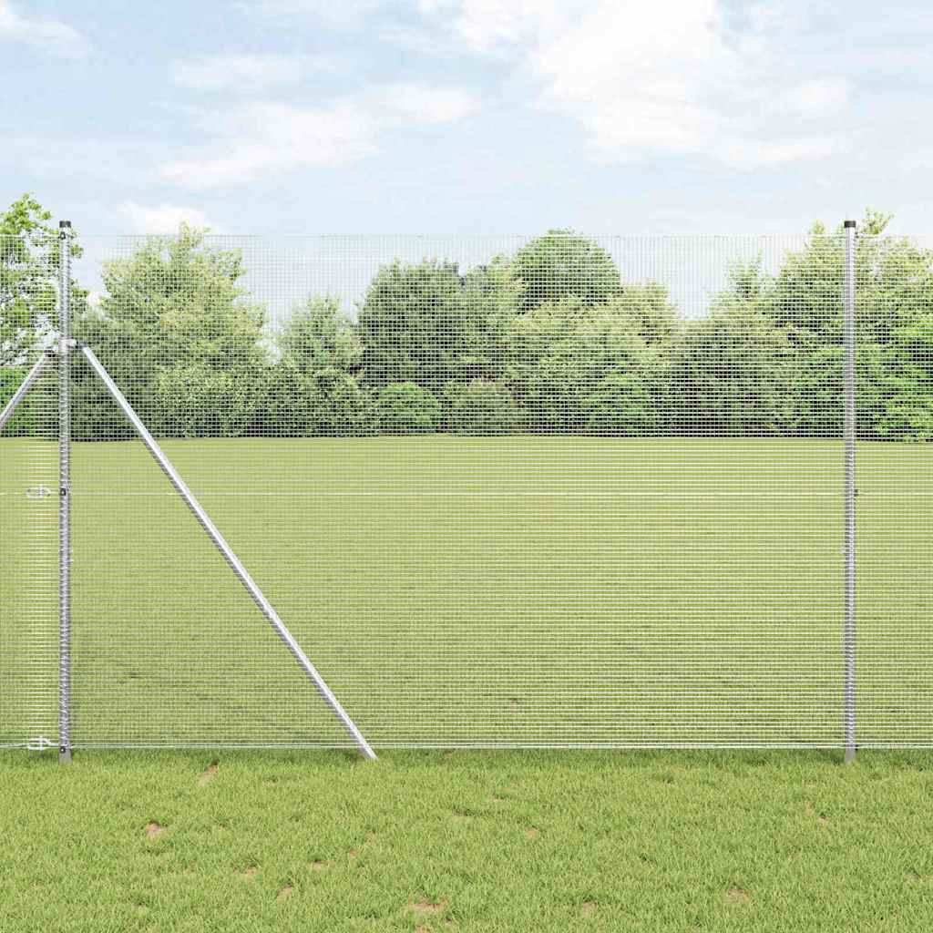 Welded Wire Fence 1.5x50 m Galvanised Steel - Discount Dealers