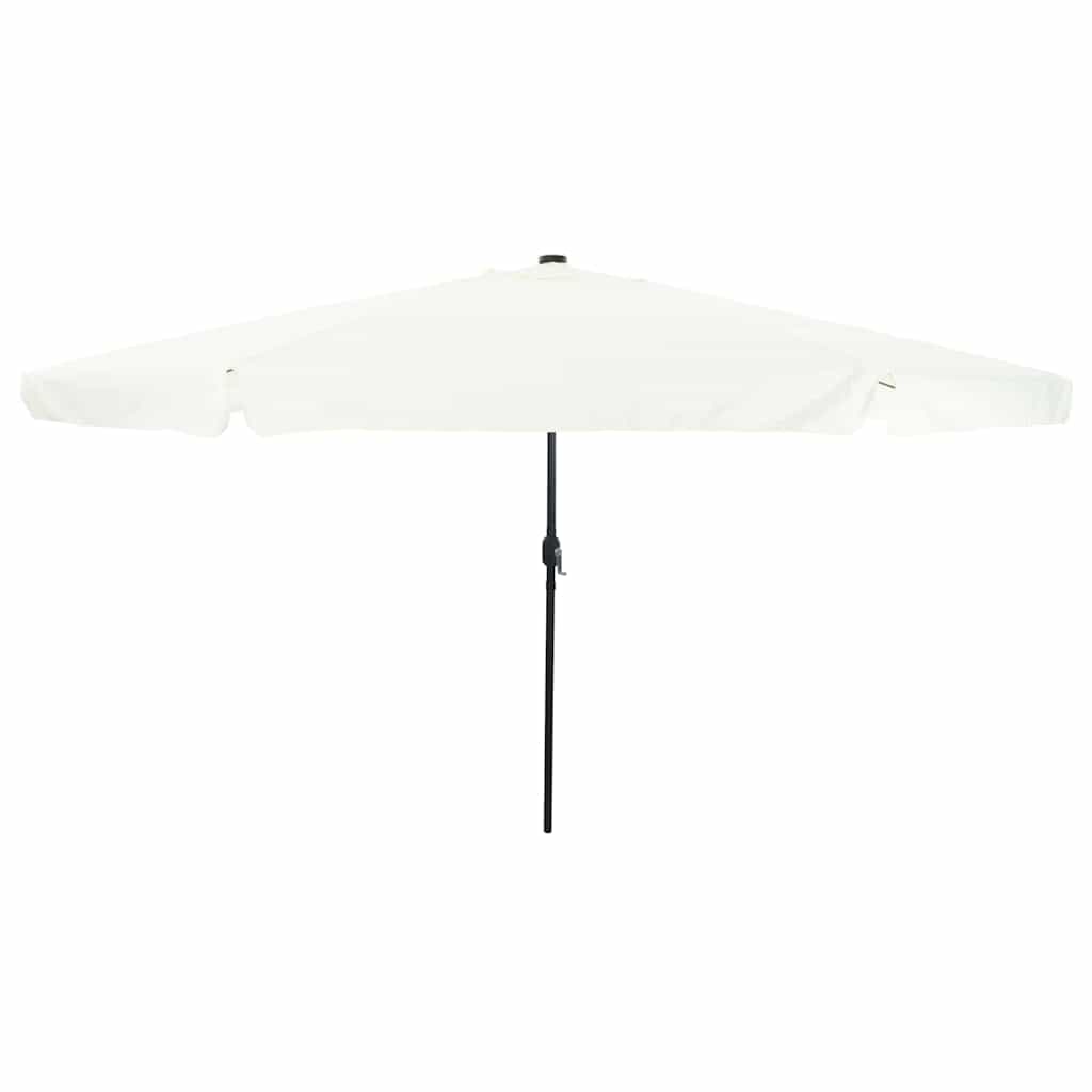EVSCOVE Garden Parasol Sand and Anthracite 395x395x245 cm Polyester - Charlotte Dunes