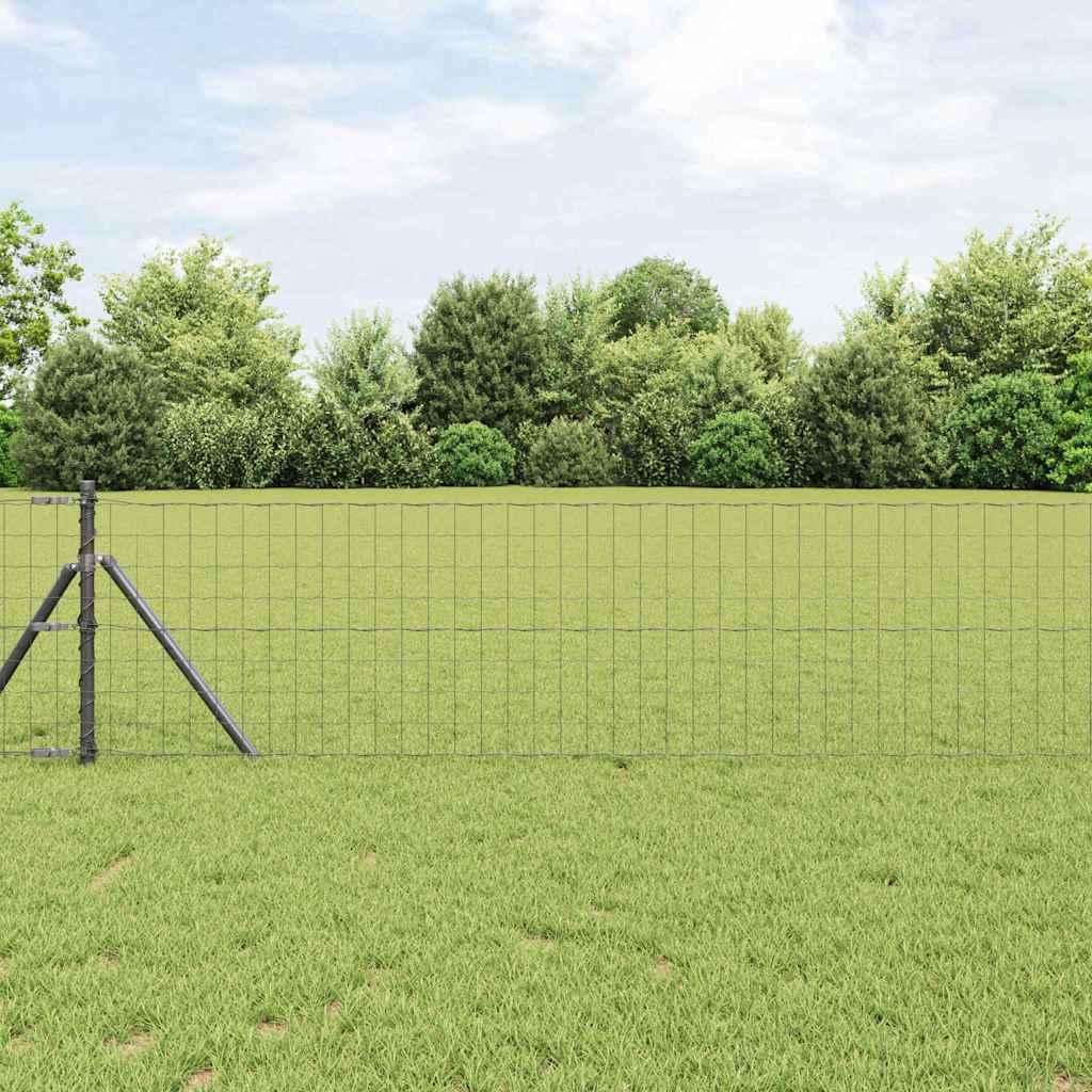 Euro Fence Grey 0.4x25 m Steel - Discount Dealers