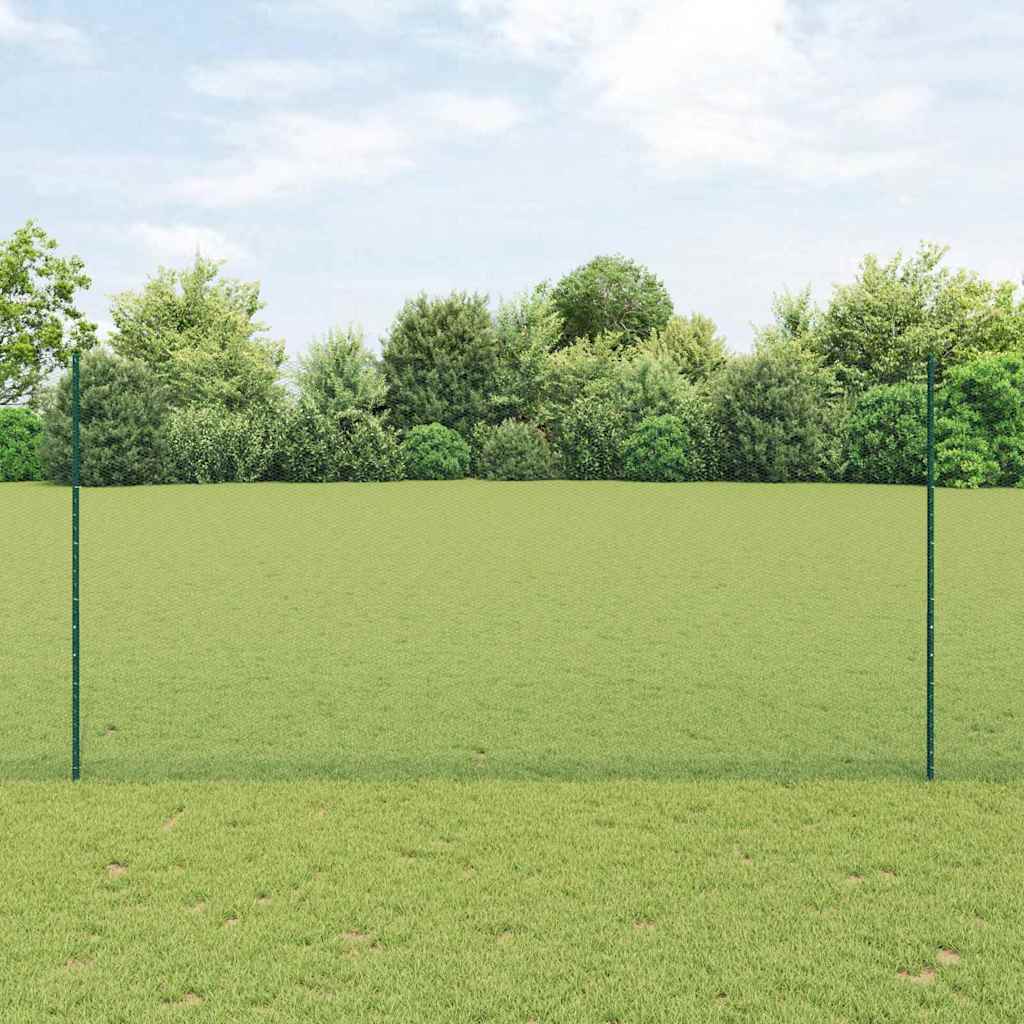 Fence Posts 5 pcs U-Channel Green 160 cm Steel - Millennium Furniture