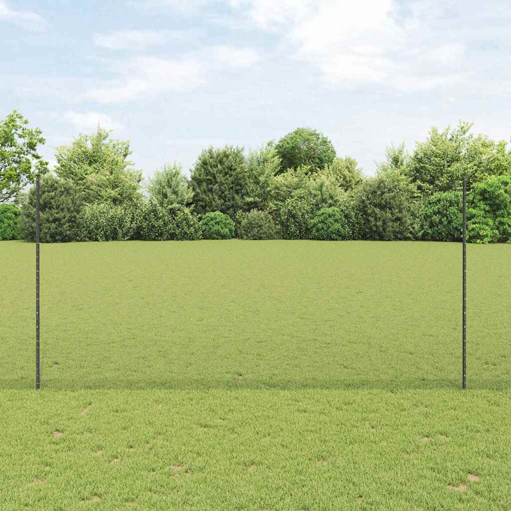 Fence Posts 22 pcs U-Channel Grey 160 cm Steel - Design Hut