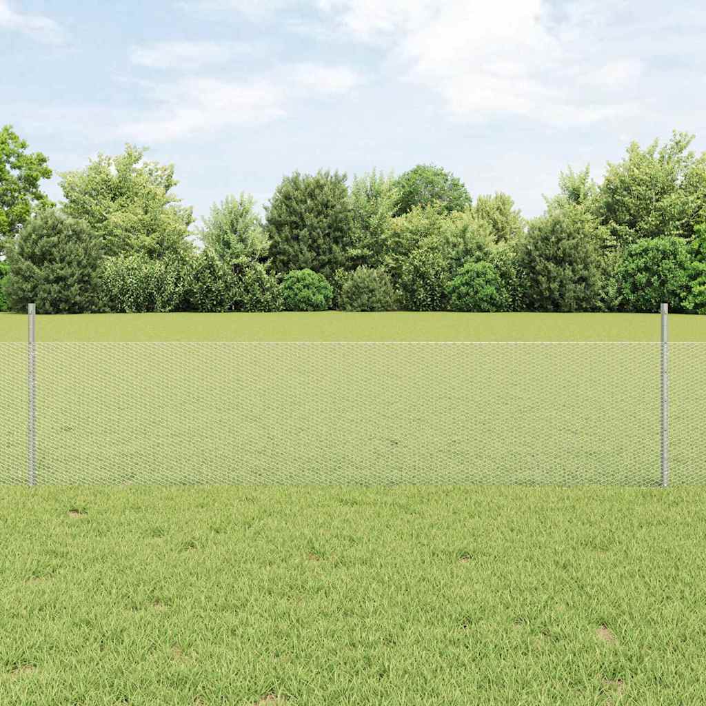 Fence Posts 11 pcs U-Channel 60 cm Galvanised Steel - Casper Homes