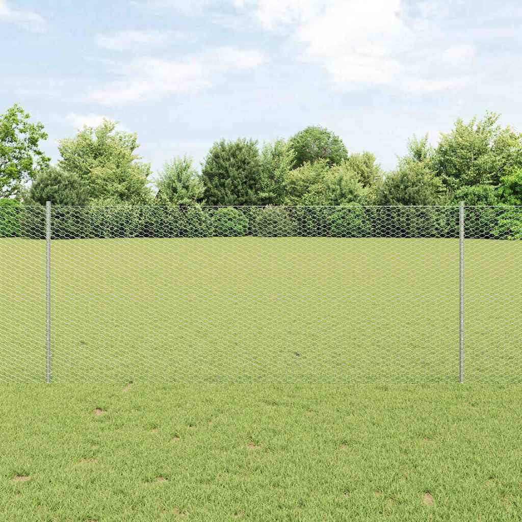 Fence Posts 22 pcs U-Channel 100 cm Galvanised Steel - Direct Imports