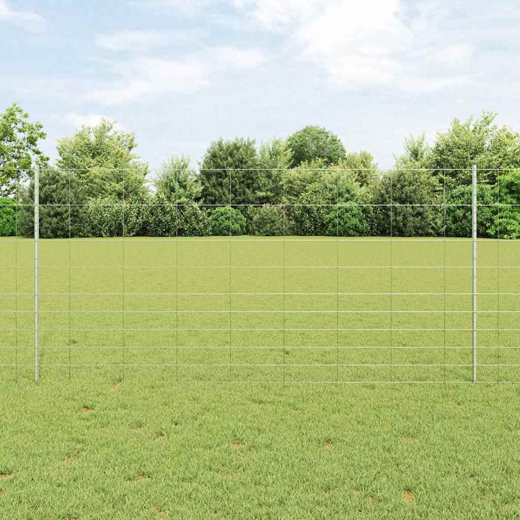 Fence Posts 22 pcs U-Channel 120 cm Galvanised Steel - Merkel Designers