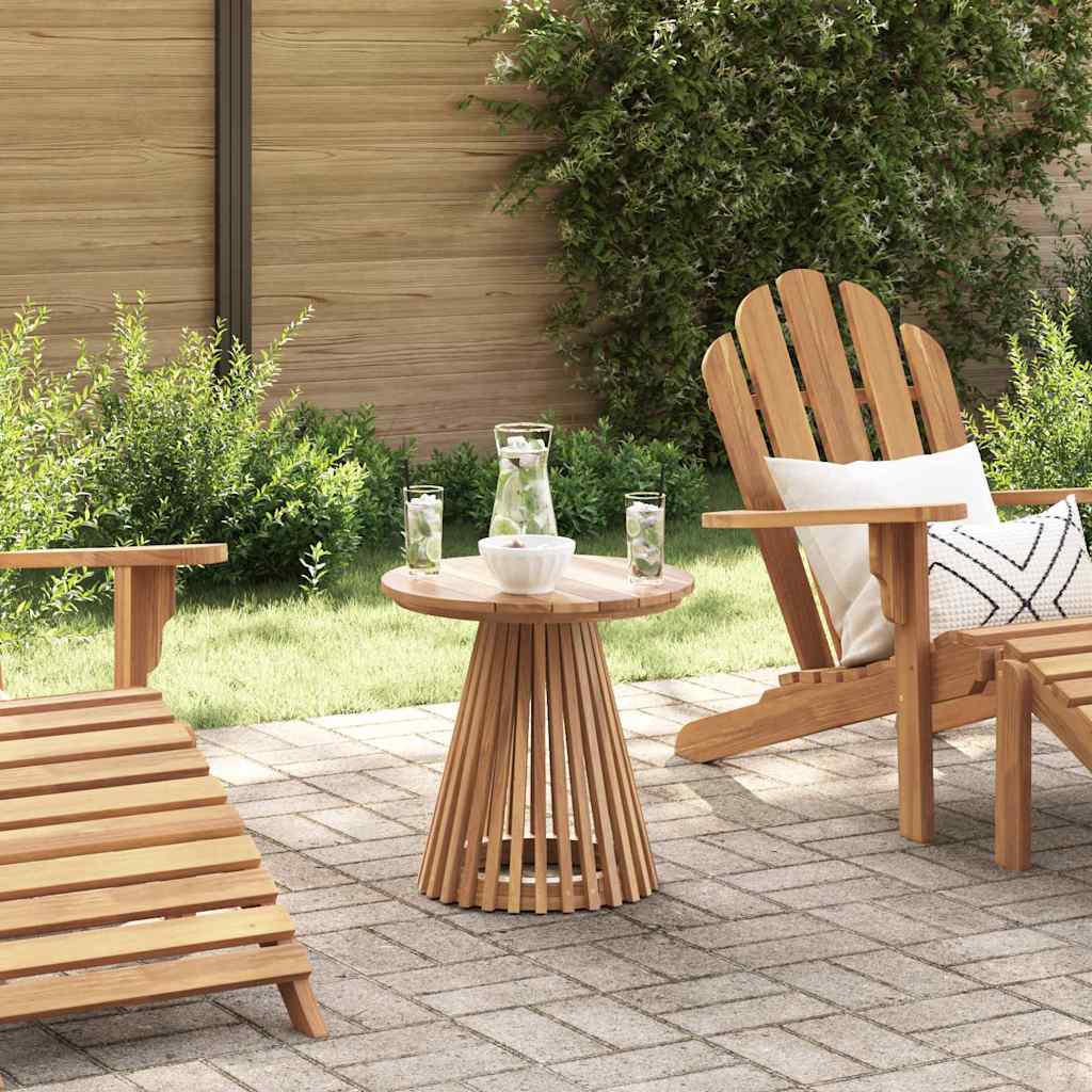VEDEN Side Table 50x50x49.5 cm Solid Teak Wood - Brown - Charlotte Dunes