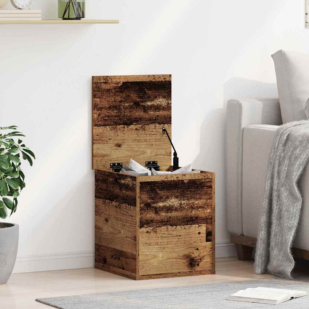 Storage Box Old Wood 40x42x46 cm Engineered Wood - Tyrell & Tyrell