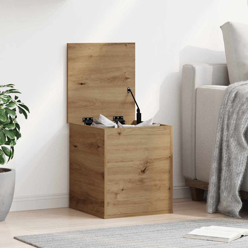 Storage Box - Artisan Oak - 40x42x46 cm - Engineered Wood - Unbeatable Bargains