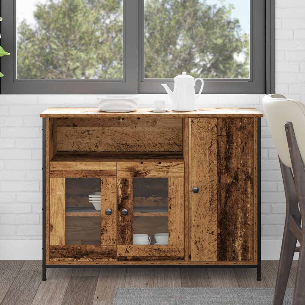 Sideboard Old Wood 100x35x75 cm Engineered Wood - Discount Dealers