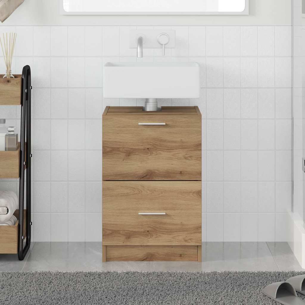 Sink Cabinet Artisan Oak 40x37x59 cm Engineered Wood - Merkel Designers