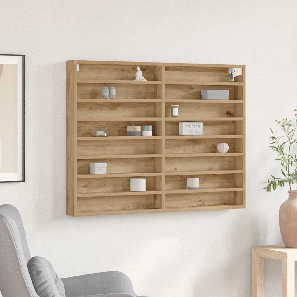 Vitrine Cabinet Artisan Oak 100x8,5x75 cm Engineered Wood - All Things Good