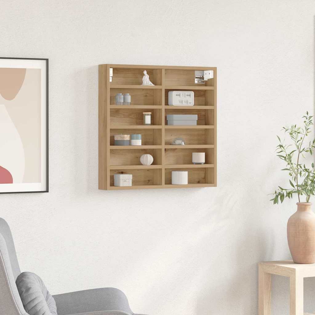 Vitrine Cabinet Artisan Oak 60x8,5x58 cm Engineered Wood - Design Hut