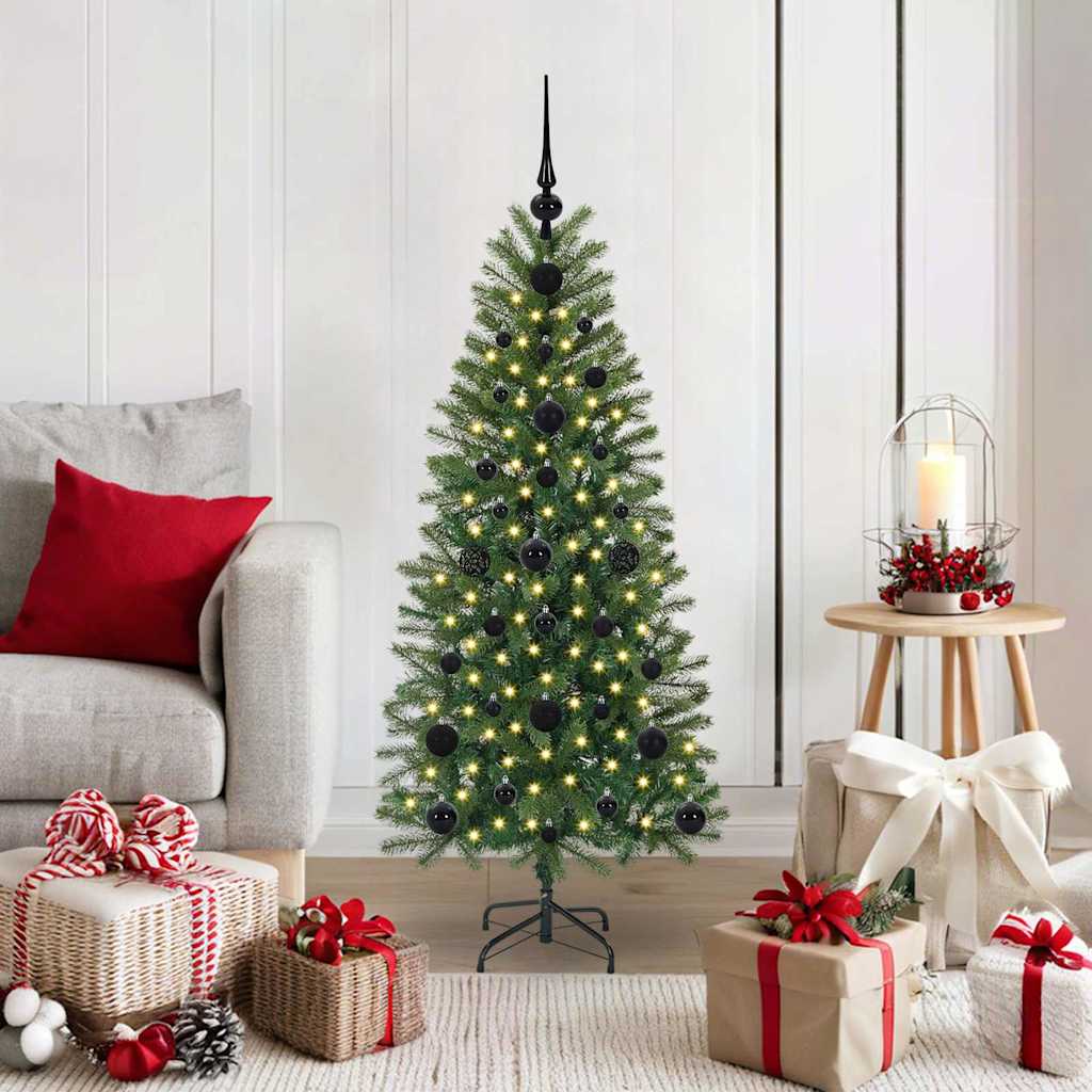 COZLYN Artificial Christmas Tree with 150 LEDs Green 120 cm PE and PVC - Sid & Sam