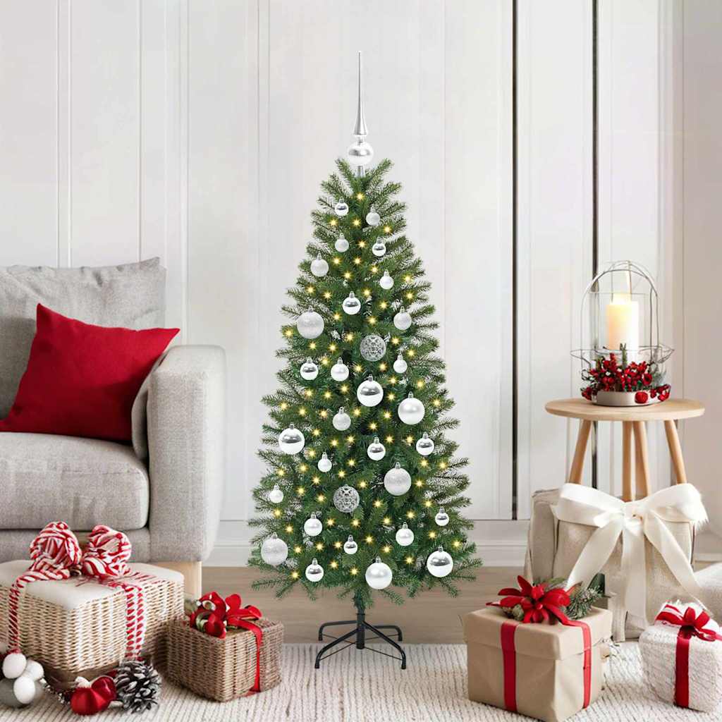 COZLYN Artificial Christmas Tree with 150 LEDs Green 120 cm PE and PVC - Unbeatable Bargains