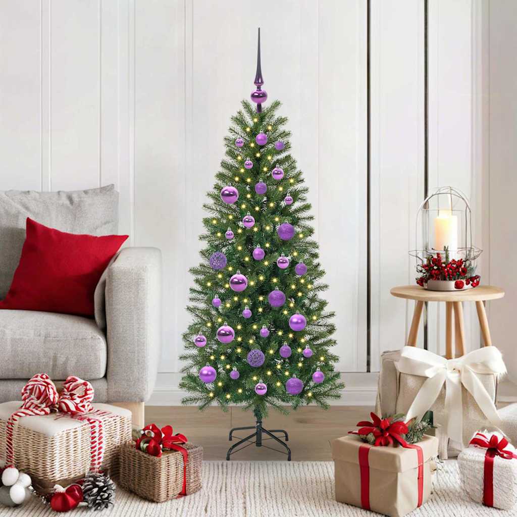 COZLYN Artificial Christmas Tree with 150 LEDs Green 120 cm PE and PVC - All Things Good
