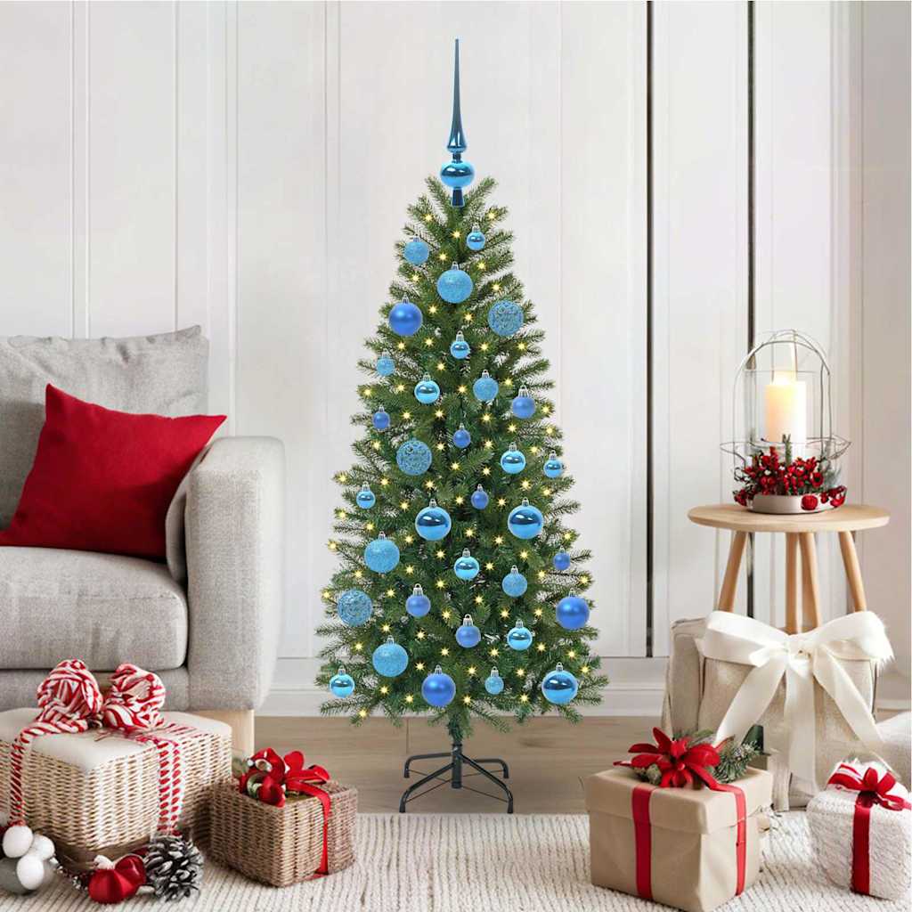 COZLYN Artificial Christmas Tree with 150 LEDs Green 120 cm PE and PVC - Brittle & Co