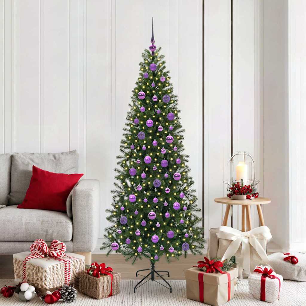 COZLYN Artificial Christmas Tree with 300 LEDs Green 180 cm PE and PVC - Merkel Designers