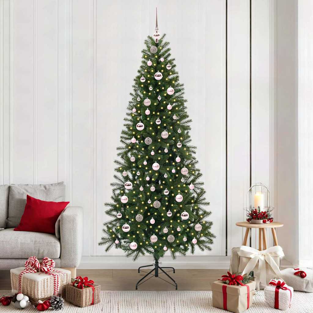 COZLYN Artificial Christmas Tree with 300 LEDs Green 210 cm PE and PVC - Unbeatable Bargains
