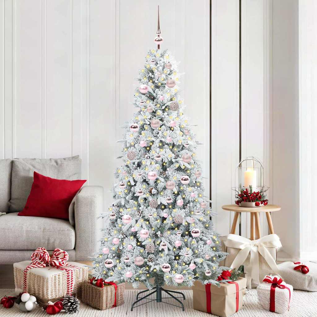 ELMIX Artificial Hinged Christmas Tree Green 180 cm PE and PVC - Brittle & Co