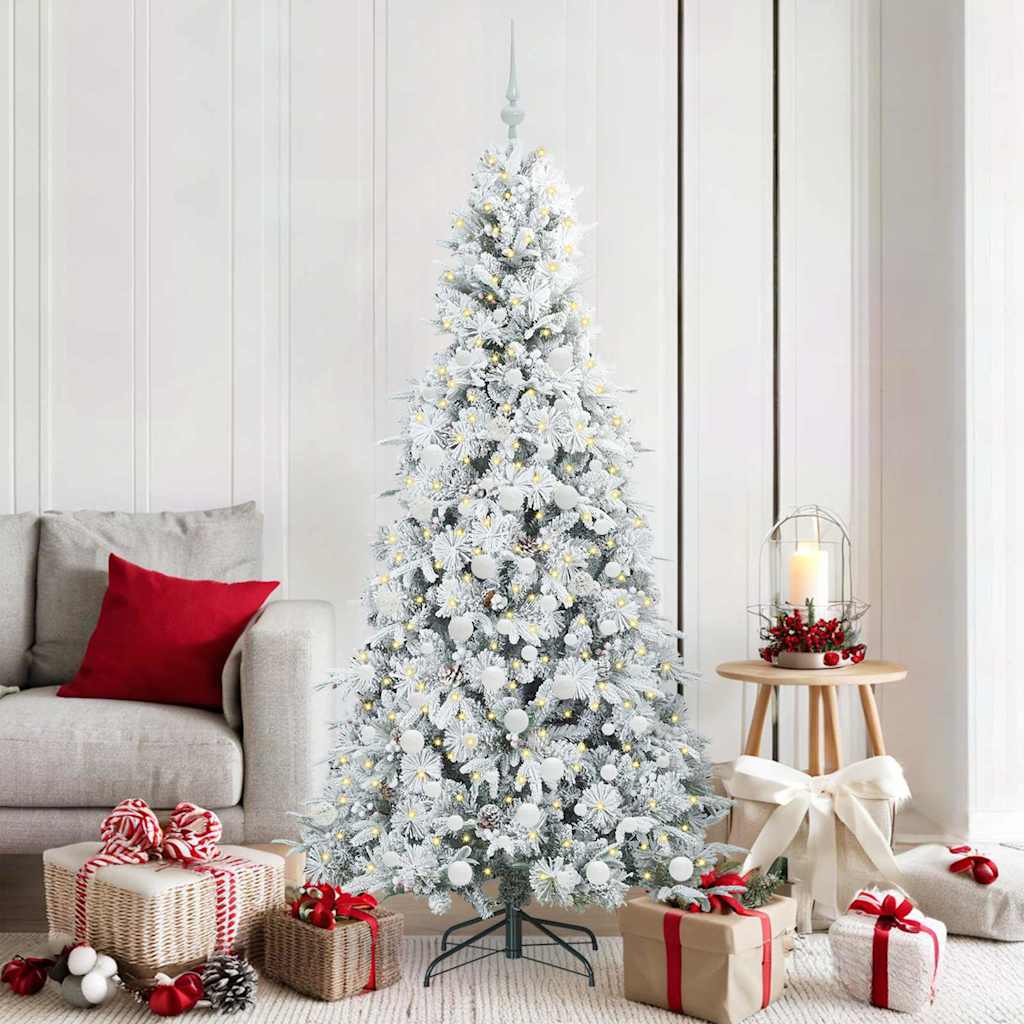 ELMIX Artificial Hinged Christmas Tree Green 180 cm PE and PVC - Casper Homes