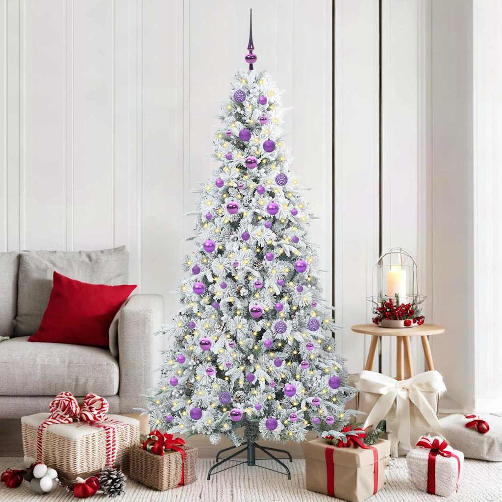 ELMIX Artificial Hinged Christmas Tree Green 180 cm PE and PVC - Design Hut
