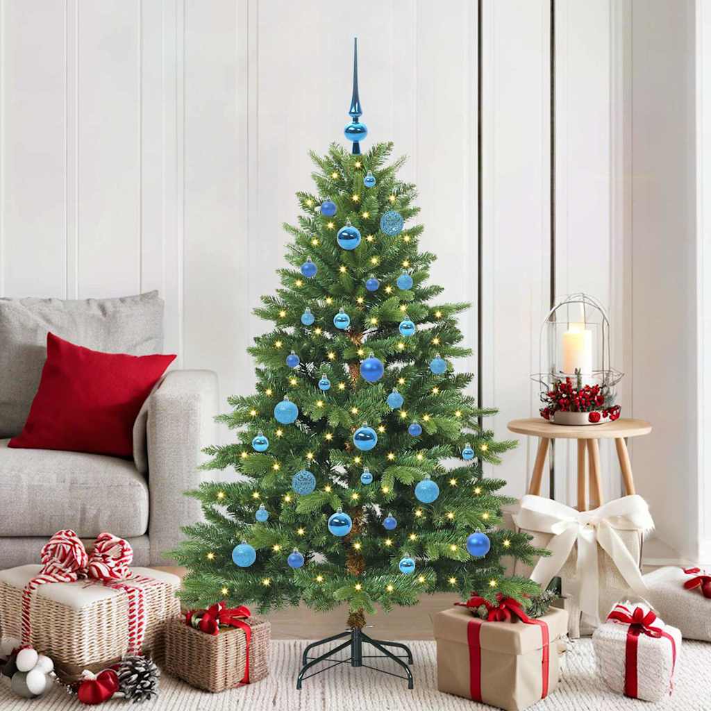 COZZIN Artificial Christmas Tree with 150 LEDs Green 150 cm PE and PVC - The Home Maker