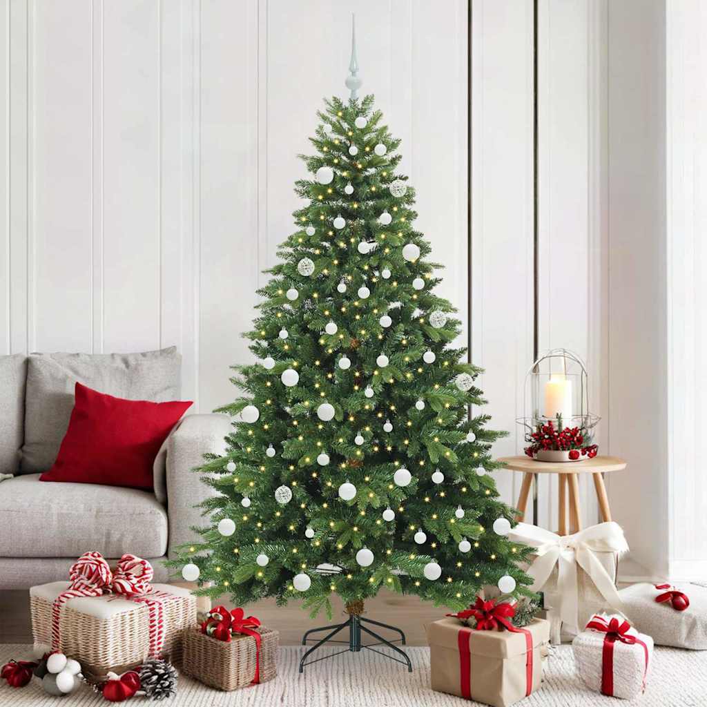 COZZIN Artificial Christmas Tree with 300 LEDs Green 180 cm PE and PVC - Design Hut