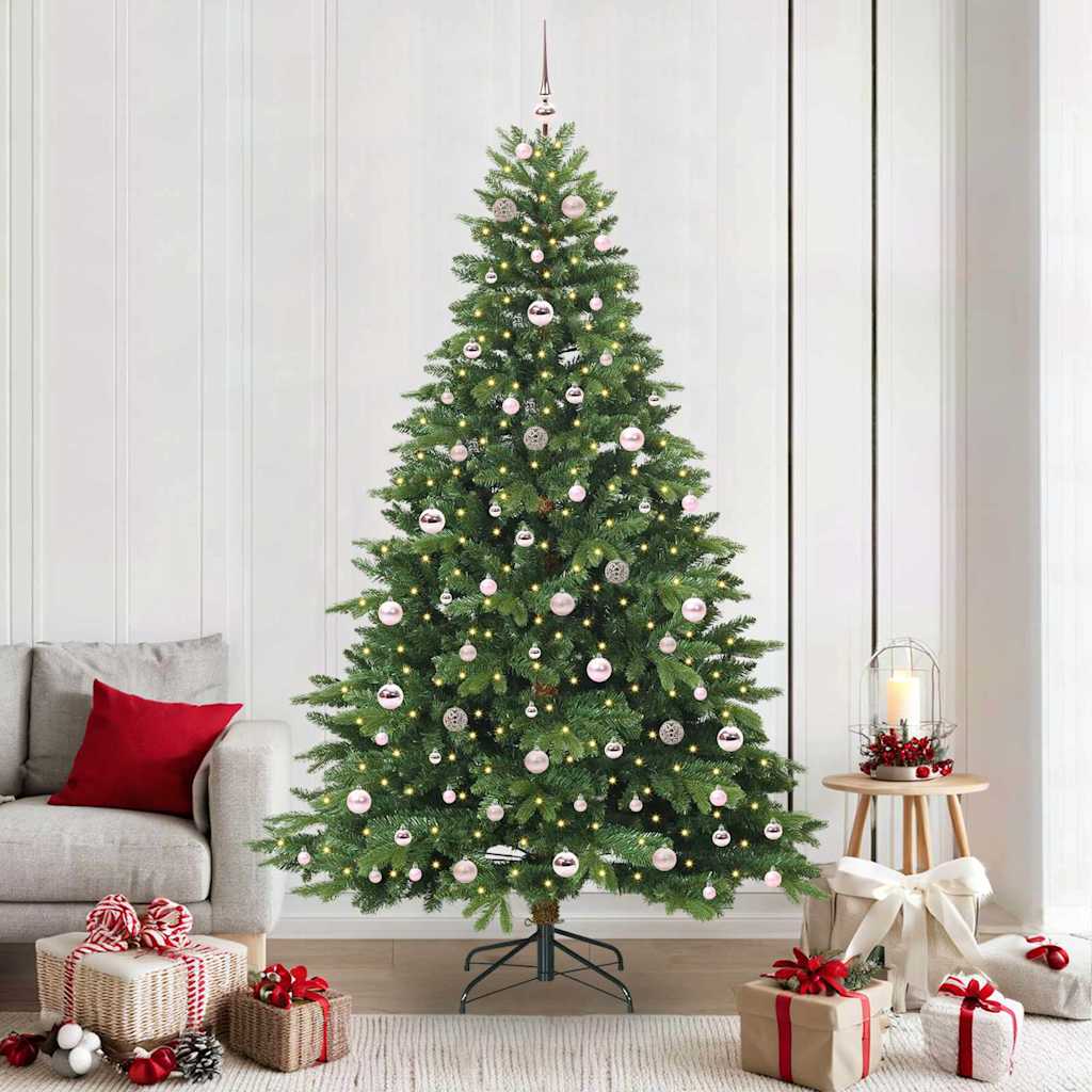COZZIN Artificial Christmas Tree with 300 LEDs Green 210 cm PE and PVC - Unbeatable Bargains