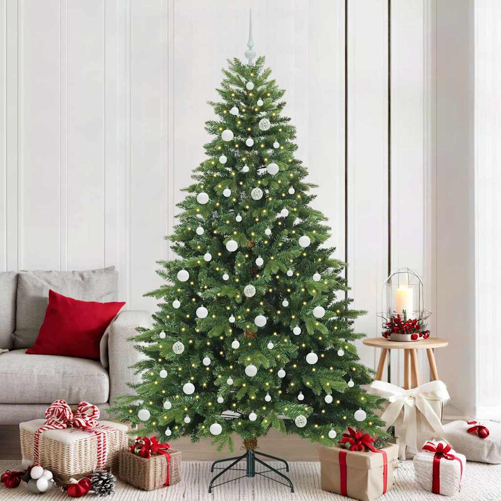 COZZIN Artificial Christmas Tree with 300 LEDs Green 210 cm PE and PVC - All Things Good