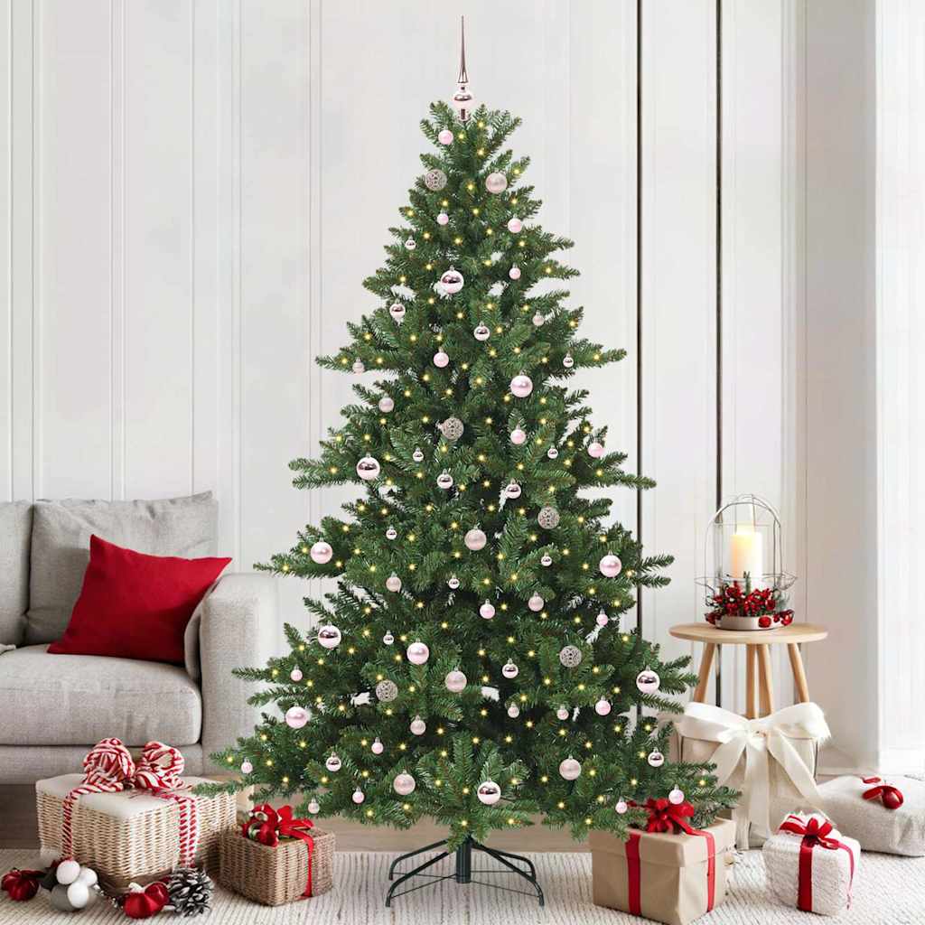 EMBERA Artificial Hinged Christmas Tree with 300 LEDs 210 cm PVC - Tyrell & Tyrell