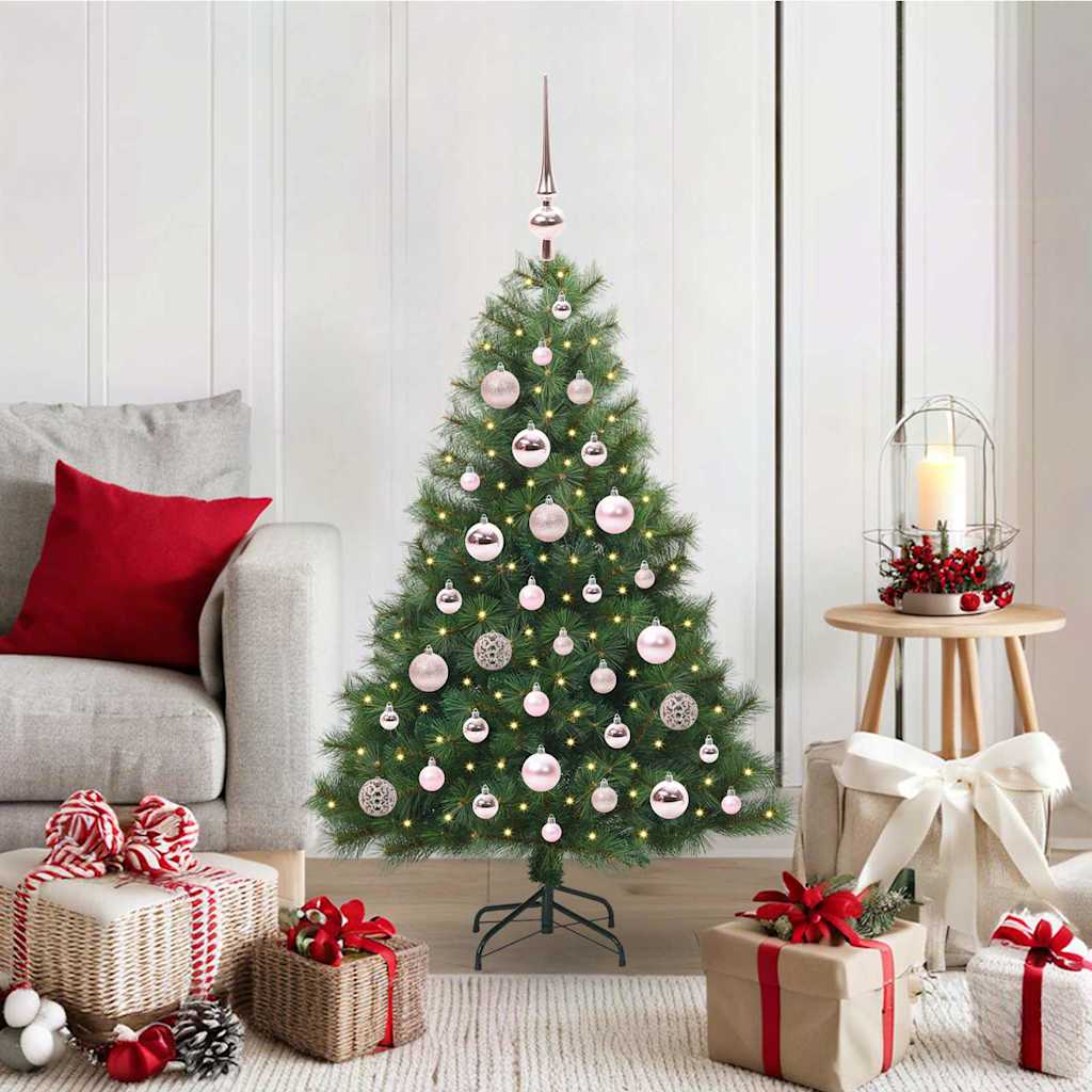 ELSERA Artificial Christmas Tree with 150 LEDs Green 120 cm PE and PVC - Casper Homes