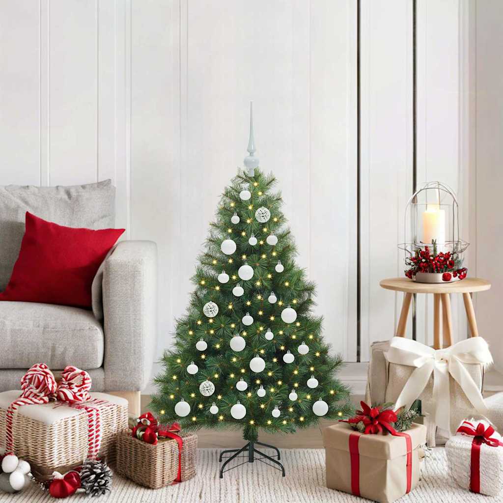 ELSERA Artificial Christmas Tree with 150 LEDs Green 120 cm PE and PVC - Charlotte Dunes