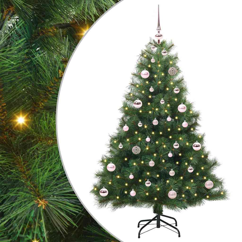 ELSERA Artificial Christmas Tree with 150 LEDs Green 150 cm PE and PVC - Tyrell & Tyrell
