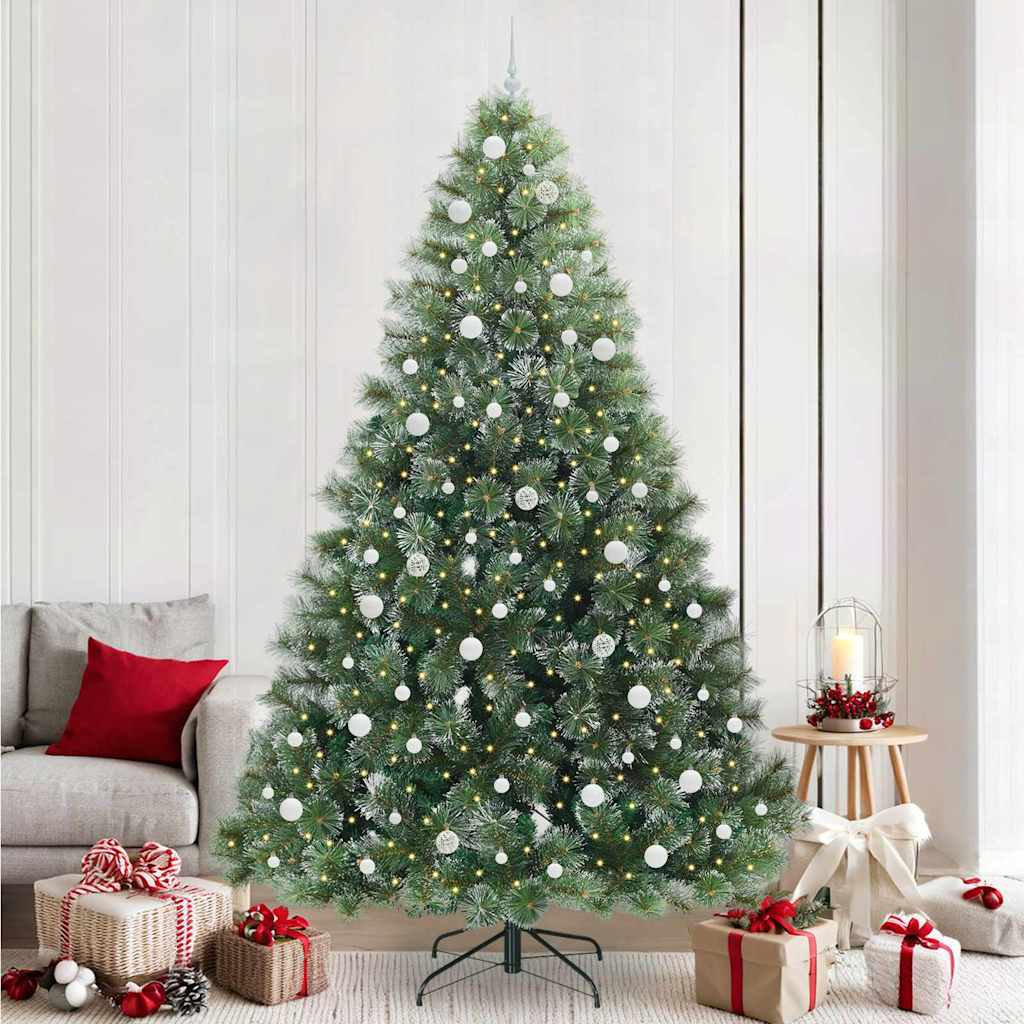 FIRILO Artificial Christmas Tree with 300 LEDs Green 240 cm PE and PVC - Merkel Designers