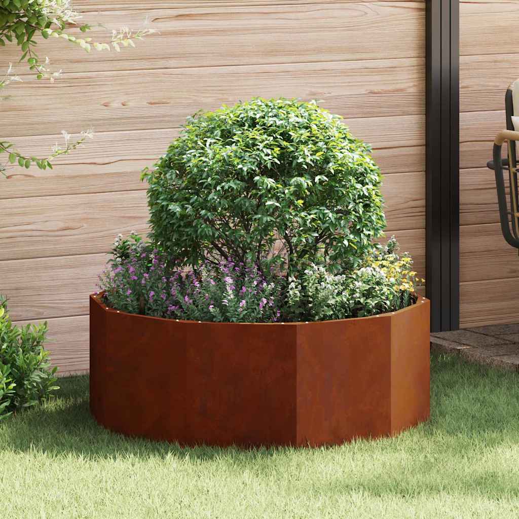 CLSRIDG Planter Rusty 90x90x35 cm Weathering Steel - Design Hut