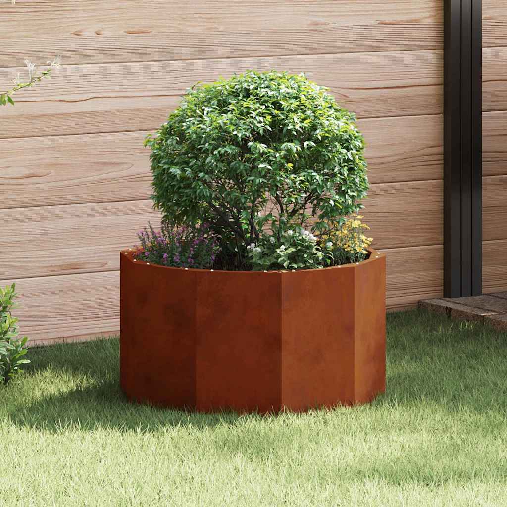 CLSRIDG Planter Rusty 60x60x35 cm Weathering Steel - Design Hut